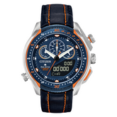 Citizen Eco Drive Promaster SST Navy Blue Orange Watch JW0139-05L